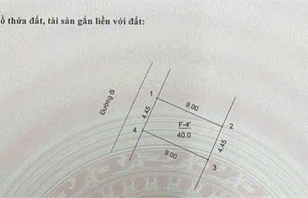 Bán 40m2 đất TDC Phú Diễn sát trường Tài Nguyên mặt tiền Quyền Lực 4.5m đẹp nhất khu